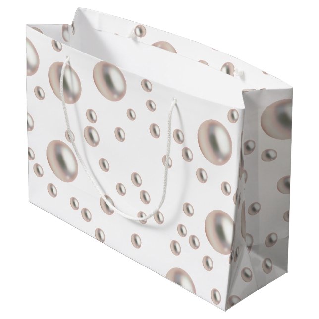 Grand Sac Cadeau Mariage civil de Pearlsa et Prosecco (Dos Angle)