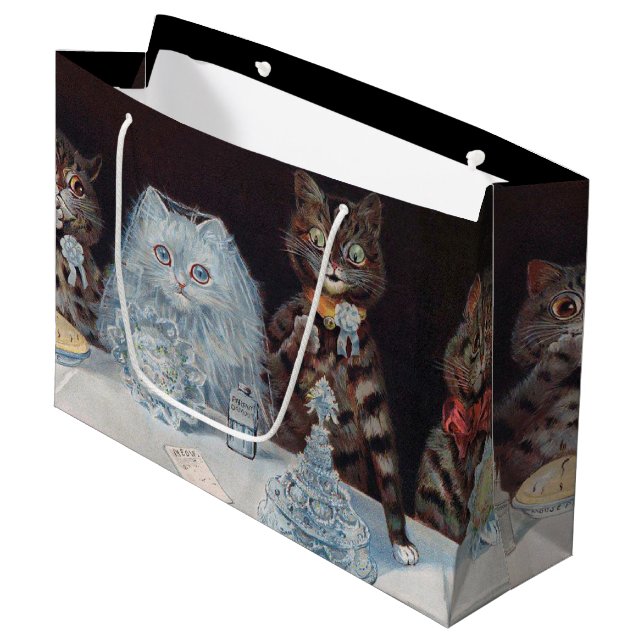 Grand Sac Cadeau Mariage de chat, Mariage, Mariée, Mariée, Louis Wa (Devant Angle)