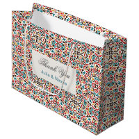 Mariage géométrique en treillis marocain