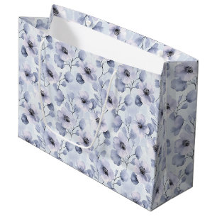 Grand Sac Cadeau Mariage Lavande Fleurie Mariée