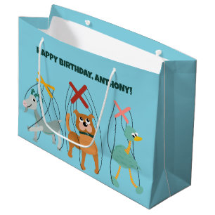 Grand Sac Cadeau Marionnettes marionnettes marionnettes marionnette