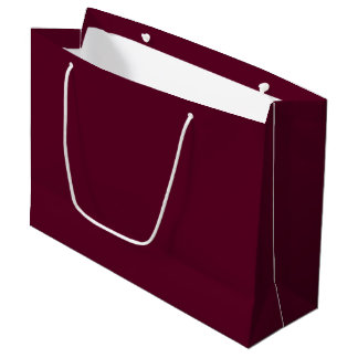 Grand Sac Cadeau Maroon simple minimaliste