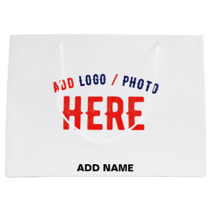GRAND SAC CADEAU MARQUE BLANCHE VERIFIEE PERSONNALISABLE MODERNE ET