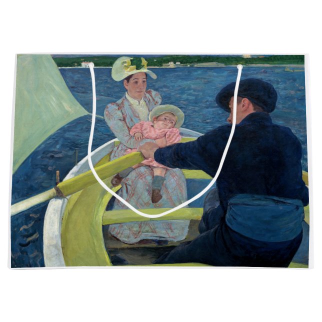 Grand Sac Cadeau Mary Cassatt - La fête de la navigation (Devant)
