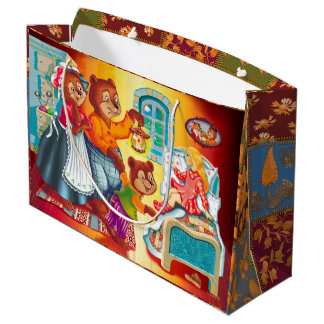 Grand Sac Cadeau Masha et 3 ours