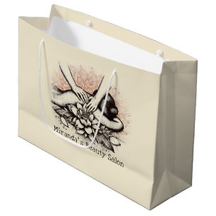 Grand Sac Cadeau Massage Thérapie Guérison Mains Énergie Spa Bien-ê