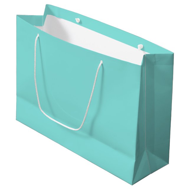 Grand Sac Cadeau Mauvaise couleur turquoise turquoise (Devant Angle)