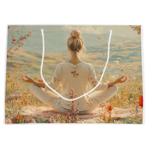 Grand Sac Cadeau Méditation sereine au lever du soleil (5)