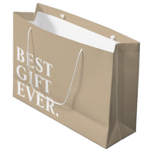 GRAND SAC CADEAU MEILLEUR CADEAU JAMAIS TEXTE PERSONNALISÉ SIMPLE É
