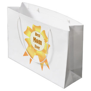 Grand Sac Cadeau Meilleure maman jamais Golden Lauréat du prix ruba