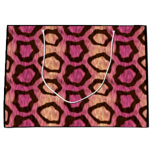 Grand Sac Cadeau Meow Rose Wild Kitty Cool