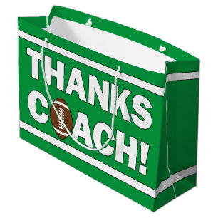 Grand Sac Cadeau MERCI COACH ! Équipe de football des sports