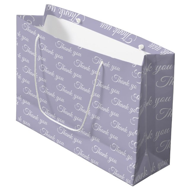 Grand Sac Cadeau Merci Papier cadeau  (Devant Angle)