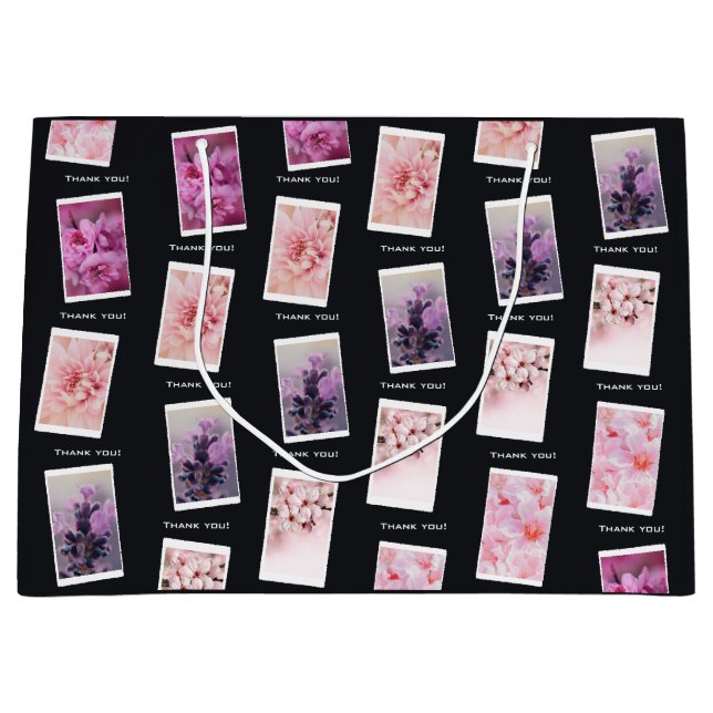 Grand Sac Cadeau Merci photographe professionnel ! (Devant)