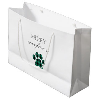Grand Sac Cadeau Merry Woofmas