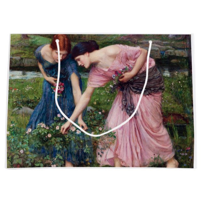 Grand Sac Cadeau Mesdames Picking Roses, John William Waterhouse (Devant)