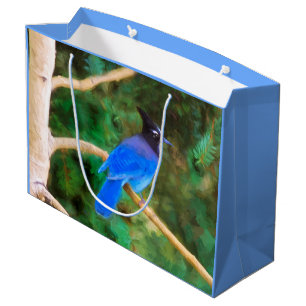 Grand Sac Cadeau Metteur's Jay Painting