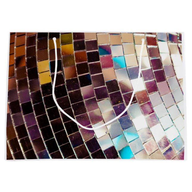 Grand Sac Cadeau Mirror Disco Ball (Devant)