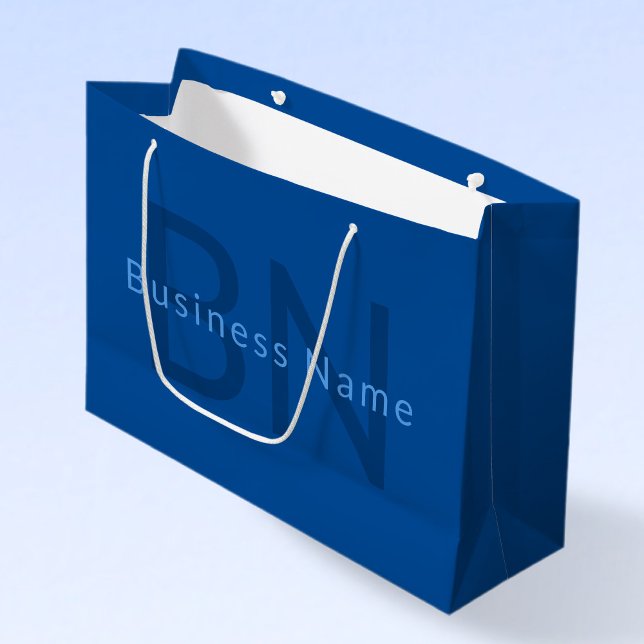 Grand Sac Cadeau Modèle de texte modifiable pour nom monogrammé etc (Créateur téléchargé)