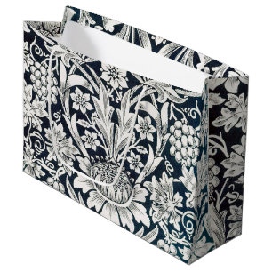 Grand Sac Cadeau Modèle Floral vintage, William Morris Grand Cadeau