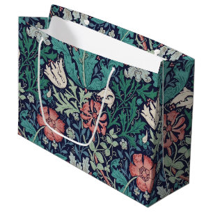 Grand Sac Cadeau Modèle Floral vintage, William Morris Grand Cadeau