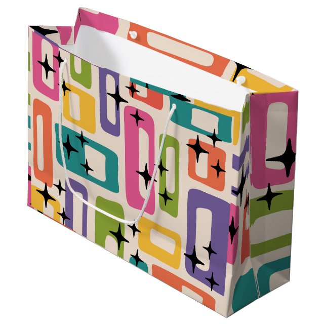 Grand Sac Cadeau Moderne (Devant Angle)