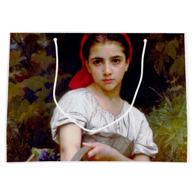 Grand Sac Cadeau Moissonneuse, Bouguereau (Devant)