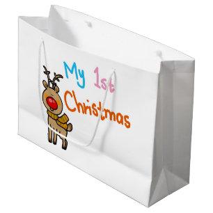Grand Sac Cadeau mon ęr Noël (renne)
