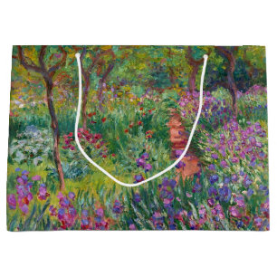 Grand Sac Cadeau Monet "Le jardin d'Iris à Giverny"