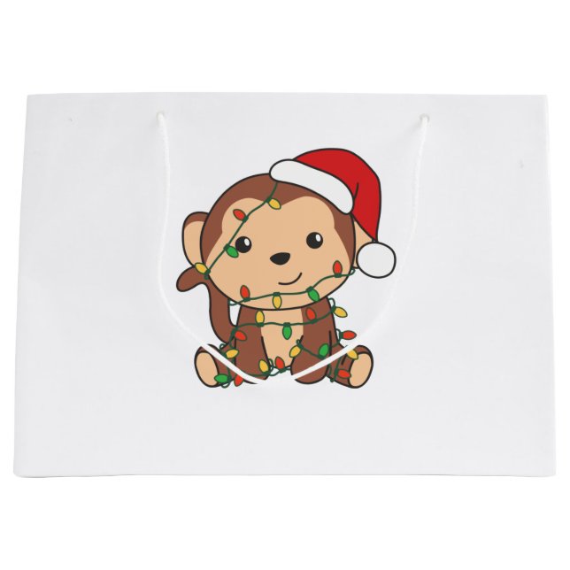 Grand Sac Cadeau Monkeys (Devant)