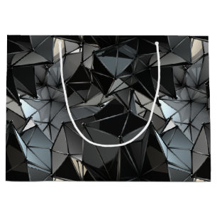 Grand Sac Cadeau monochrome sans fin :
