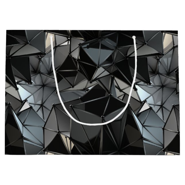 Grand Sac Cadeau monochrome sans fin : (Devant)