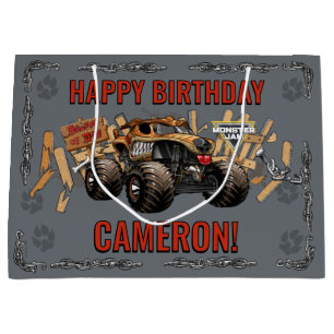 Grand Sac Cadeau Monster Jam - Anniversaire de Monster Mutt