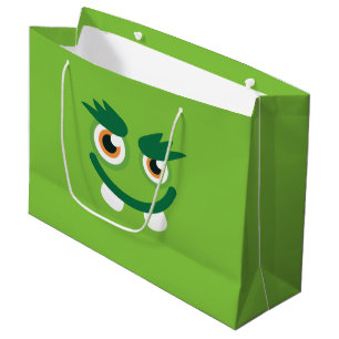 Grand Sac Cadeau Monstre vert