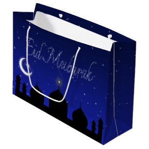 Grand Sac Cadeau Mosquée des Etoiles de nuit de l'Aïd Moubarak