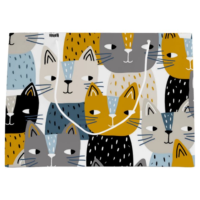 Grand Sac Cadeau Motif (Devant)