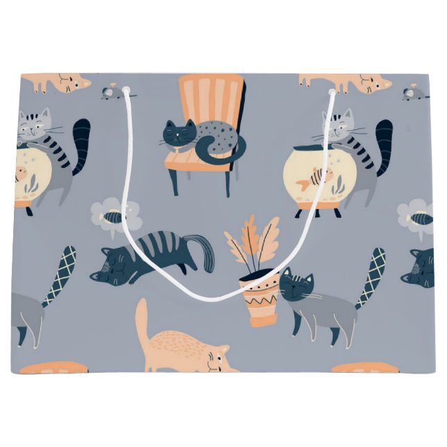 Grand Sac Cadeau Motif (Devant)