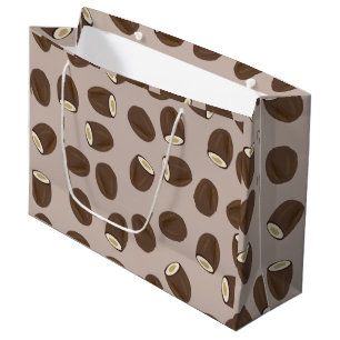 Grand Sac Cadeau Motif à la noix de coco