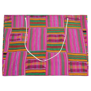 Grand sac cadeau Motif africain