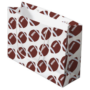 Grand Sac Cadeau Motif américain de football Gridiron Ball