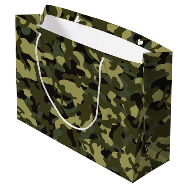 Grand Sac Cadeau Motif camouflage Euro Spring  (Dos Angle)