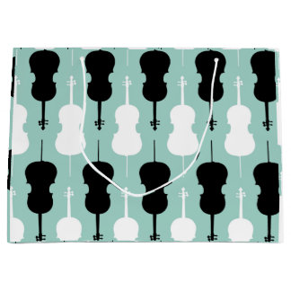Grand Sac Cadeau Motif Cello