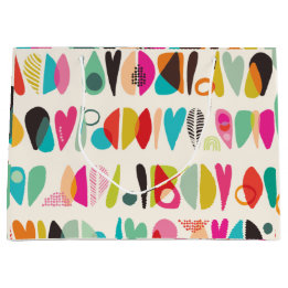 Grand Sac Cadeau Motif coloré, lumineux et dynamique