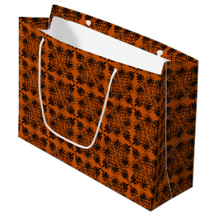 Grand Sac Cadeau Motif de méandre grec antique en terre cuite