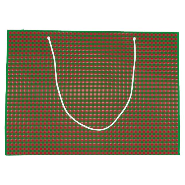 Grand Sac Cadeau Motif de Noël (Dos)