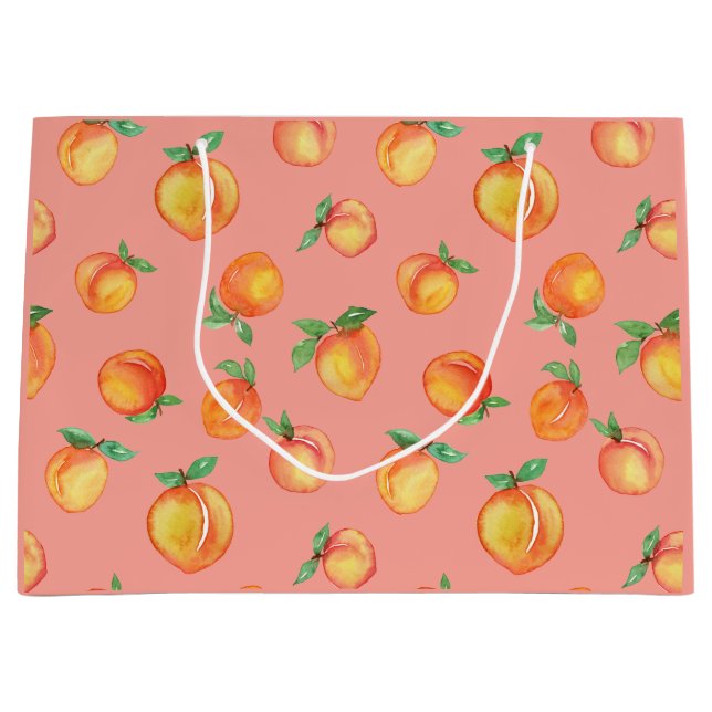 Grand Sac Cadeau Motif de pêche d'été doux (Devant)