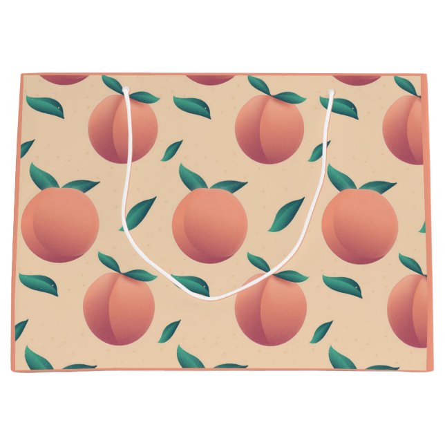 Grand Sac Cadeau Motif de pêche d'été doux (Devant)
