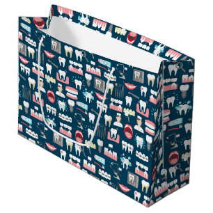 Grand Sac Cadeau Motif dentaire de bureau de clinique