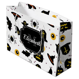 Grand Sac Cadeau Motif d'Halloween