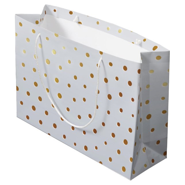 Grand Sac Cadeau Motif d'or 5 (Dos Angle)